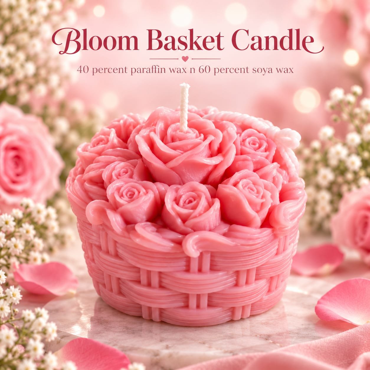 Bloom Basket Candle