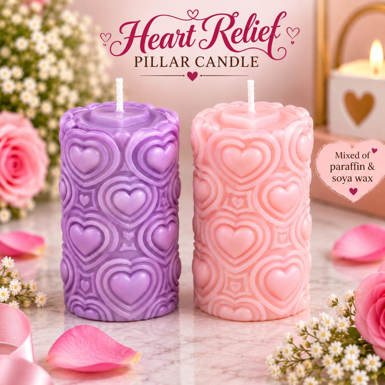 Heart Relief Candle